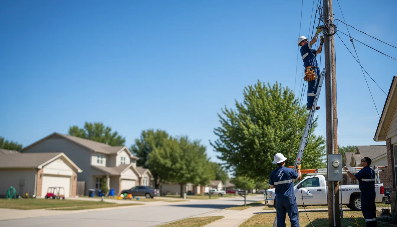 Residential electrician providing installation services in Bronaugh, MO